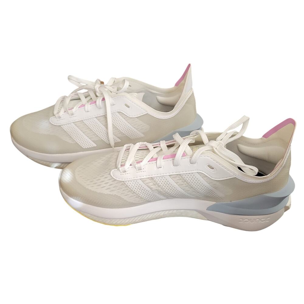 Adidas Avryn White Wonder Blue Women Athletic Running Sneakers Size 10 Mesh - Picture 8 of 8